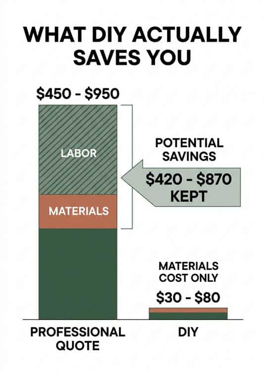 How much does DIY painting save versus hiring a professional